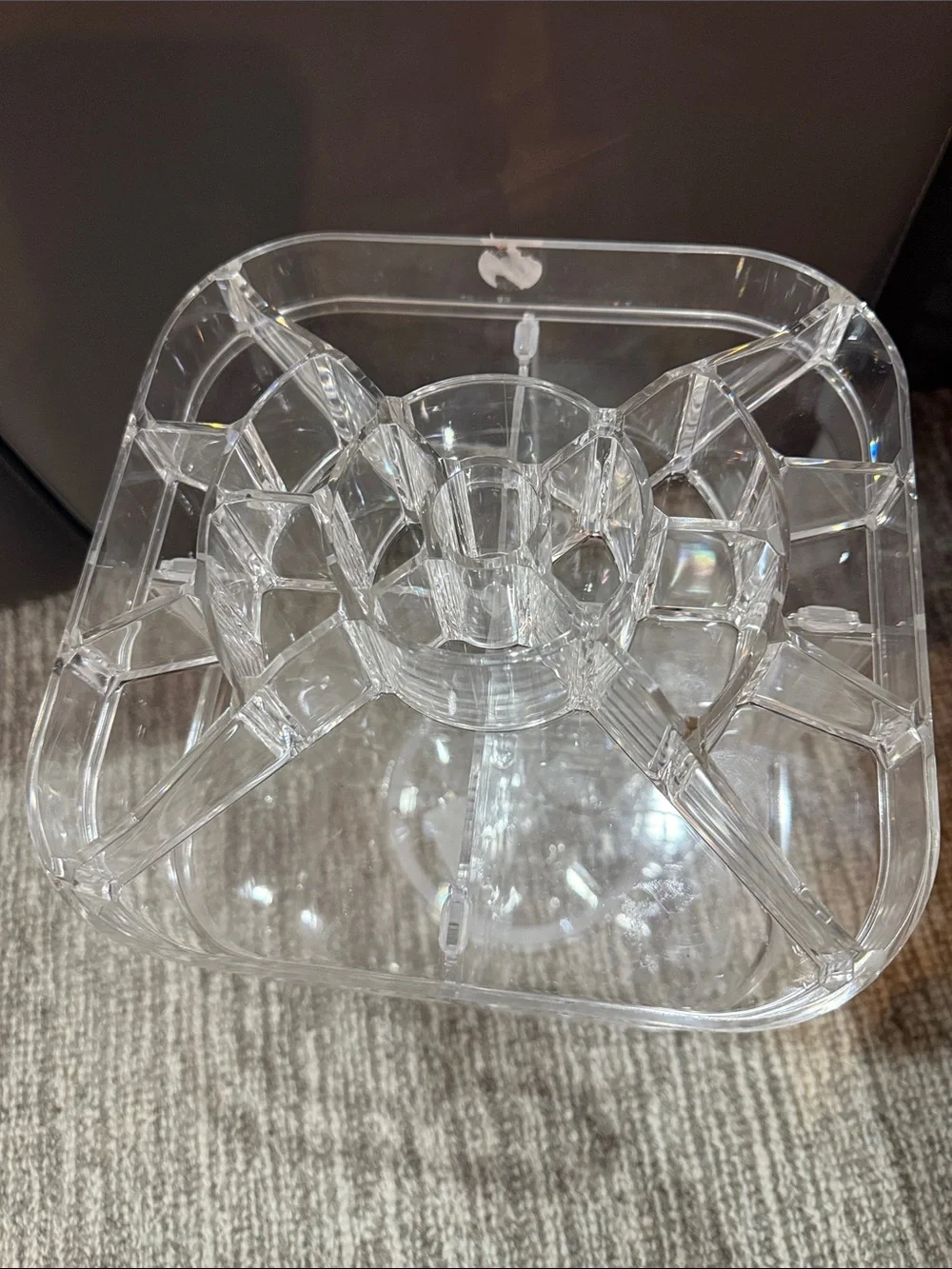 Bono Acrylic Rotating Makeup and Accessory Organizer - Transparent